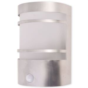 vidaXL Outdoor Wall Light | Stainless Steel | Medium | Decorative Inlays