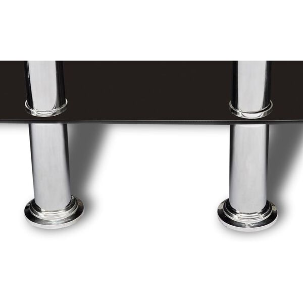 vidaXL Wine Entertainment Bar Black