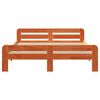 vidaXL Bed Frame without Mattress Wax Brown 140x200 cm Solid Wood Pine