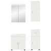 vidaXL Bathroom Furniture Set with Drawer TULUM White Engineered Wood