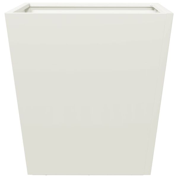 vidaXL Garden Planter White 40x40x40 cm Steel