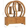 vidaXL Cabinet with Yin Yang Shelf 68x26x83 cm Solid Teak Wood