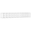 vidaXL Outdoor Dog Kennel Galvanised Steel 26,62 m&sup2;