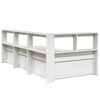 vidaXL Bookcase Bed without Mattress White 90x200cm Solid Wood Pine