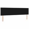 vidaXL Headboard with Headboard Black 180 cm Faux Leather