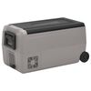 vidaXL Cool Box with Wheel and Handle Black&Grey 60 L PP&PE