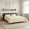 vidaXL Summer Duvet Cream 200 x 220 cm Microfiber and Teddy fleece