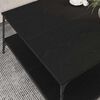 vidaXL Coffee Table Black oak 100 x 100 x 40 cm Engineered Wood
