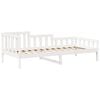 vidaXL Day Bed with Roof without Mattress White 80x200 cm Solid Wood