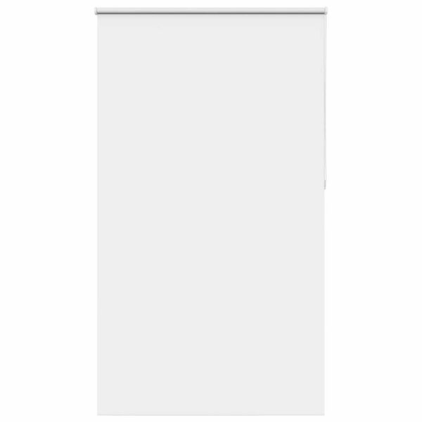 vidaXL Roller Blind Blackout White 130x230 cm Fabric Width 126.6 cm Polyester
