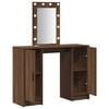 vidaXL Dressing Table Brown 102 x 33 x 135 cm Engineered Wood
