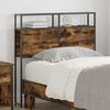 vidaXL Storage Headboard with Shelf Smoked oak 100 cm Engineered wood