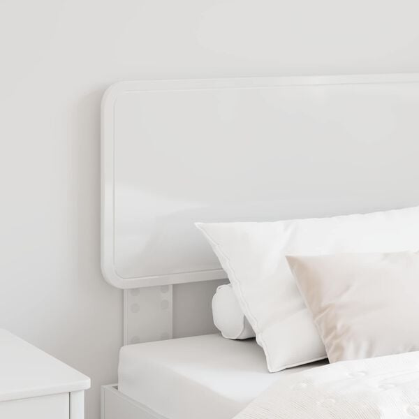 vidaXL Headboard Gloss White 75 cm Engineered wood
