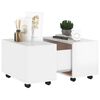 vidaXL Coffee Table High Gloss White 60x60x38 cm Engineered Wood