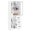 vidaXL Highboard White 69.5x34x180 cm Engineered Wood