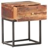 vidaXL Bedside Table 40x30x50 cm Rough Acacia Wood