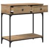 vidaXL Console Table Artisan oak 75 x 34.5 x 75 cm Engineered wood