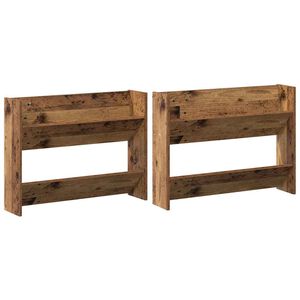 vidaXL Shoe Cabinet 2 pcs 80 x 18 x 60 cm Engineered Wood Old wood