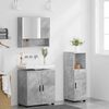 vidaXL Bathroom Furniture Set 3 pcs Concrete grey Engineered wood