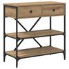 vidaXL Console Table Brown 75 x 34.5 x 75 cm Wood