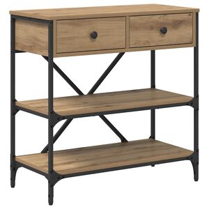vidaXL Console Table Brown 75 x 34.5 x 75 cm Wood