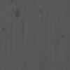 vidaXL Bed Headboard Grey 145.5x4x100 cm Solid Wood Pine