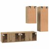 vidaXL TV Cabinet Set Wall-mounted 4 pcs Artisan oak 30.5 x 30 x 90 cm