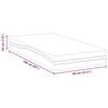 vidaXL Mattress White and Black 80 x 160 cm Gel-Infused Foam