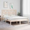 vidaXL Bed Frame without Mattress Solid Wood 140x190 cm (809997+818620)