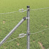 vidaXL Fence Post Silver 50 x 0.5 m (16 x 16 mm mesh) Steel