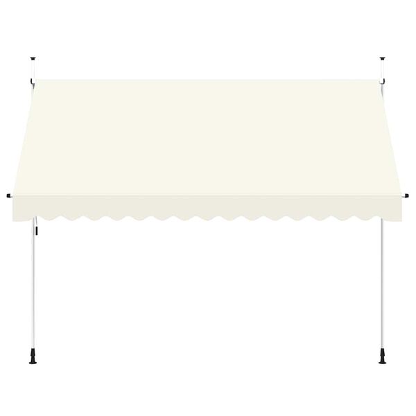 vidaXL Manual Retractable Awning 350 cm Cream