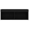 vidaXL TV Cabinet Set Black Oak 80 x 30 x 30 cm Engineered Wood