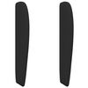 vidaXL Headboard Ear Wall-mounted Black 80 x 23 x 6 cm Foam and Fabric