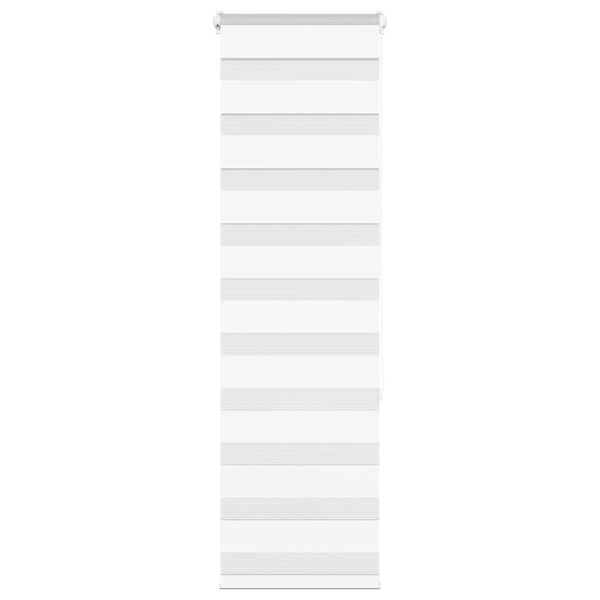 vidaXL Zebra Blind White 40x150 cm Fabric Width 35.9 cm Polyester