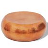 vidaXL Hammered Aluminium Coffee Table Brass/Copper Colour
