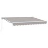 vidaXL Manual Retractable Awning Light Grey 3 x 2.5 m