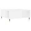 vidaXL Coffee Table White 80x80x36.5 cm Engineered Wood