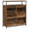 vidaXL Shoe Cabinet Old Wood 100 x 34 x 112 cm Engineered Wood