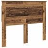 vidaXL Bed Frame with Headboard Old Wood 120 x 200 cm Solid Pine Wood