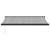 vidaXL Retractable Awning Anthracite and White 4x3 m Fabric&Aluminium