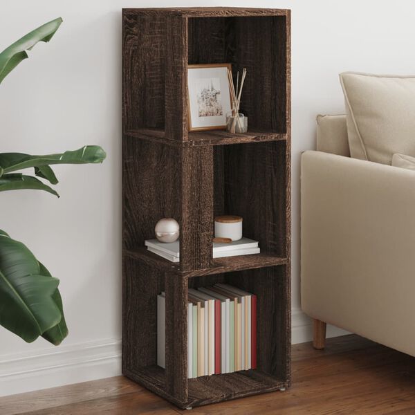 vidaXL Corner Cabinet Brown Oak 33x33x100 cm Engineered Wood