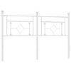 vidaXL Metal Replace Headboard White 160 cm
