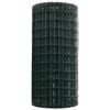 vidaXL Euro Fence Green 0.4 x 50 m PVC-coated iron