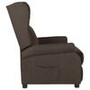 vidaXL Recliner Chair Dark Brown Fabric