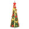vidaXL Artificial Christmas Tree Pop-up 200 LEDs Green 210 cm