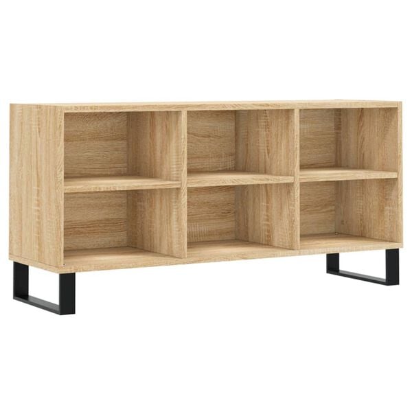 vidaXL TV Cabinet Sonoma Oak 103.5x30x50 cm Engineered Wood