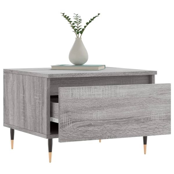 vidaXL Coffee Tables 2 pcs Grey Sonoma 50x46x35 cm Engineered Wood