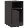 vidaXL Bedside Cabinets 2pcs Black 34.5x39x62 cm Steel