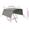 vidaXL 4-bow Bimini Top with Sidewalls 243x(230-244)x137 cm