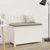 vidaXL Bench White 80x41x77 cm Solid Wood Pine